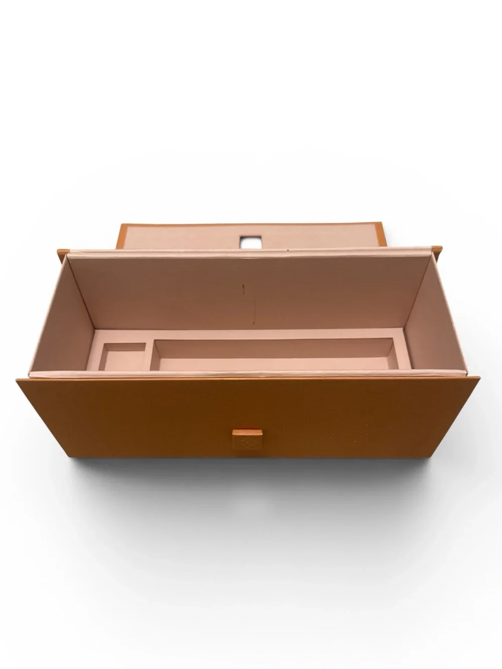 Authentic Louis Vuitton Magnetic Gift Storage Box Brown LV Case